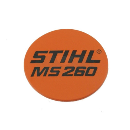 Plaque matricule pour tronçonneuse Stihl (11219671507)