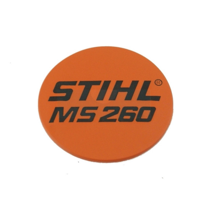 Plaque matricule pour tronçonneuse Stihl (11219671507)