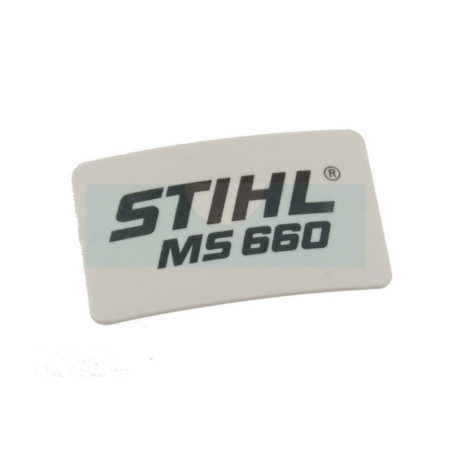 Plaque matricule pour tronçonneuse Stihl (11229671506)