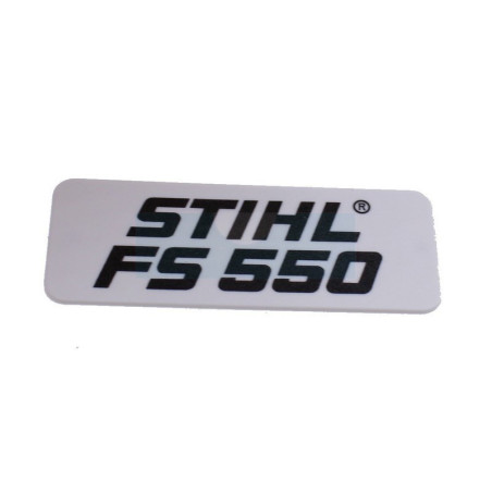 Plaque matricule pour débroussailleuse Stihl (41169671506)