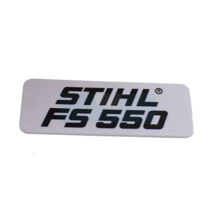 Plaque matricule pour débroussailleuse Stihl (41169671506)