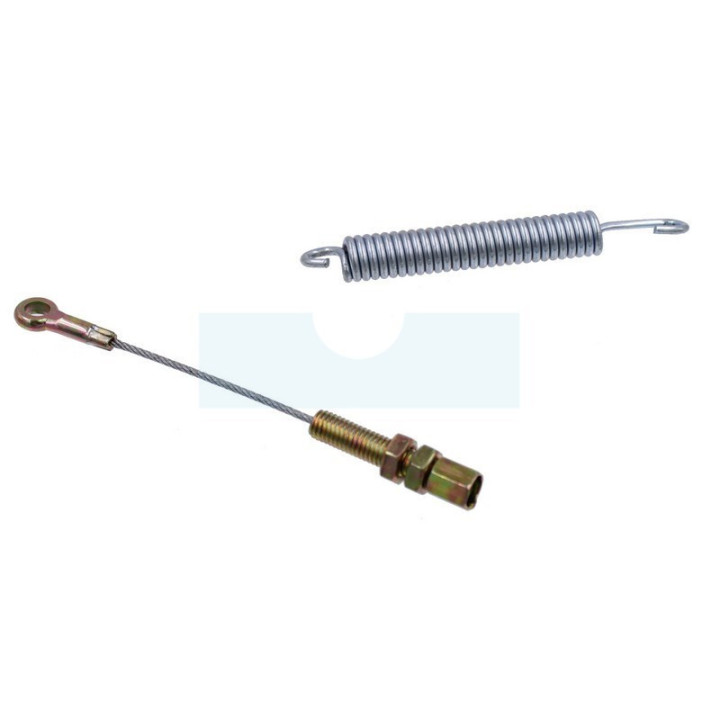 Câble d'embrayage + ressort pour tracteur tondeuse Alpina (1820046080)