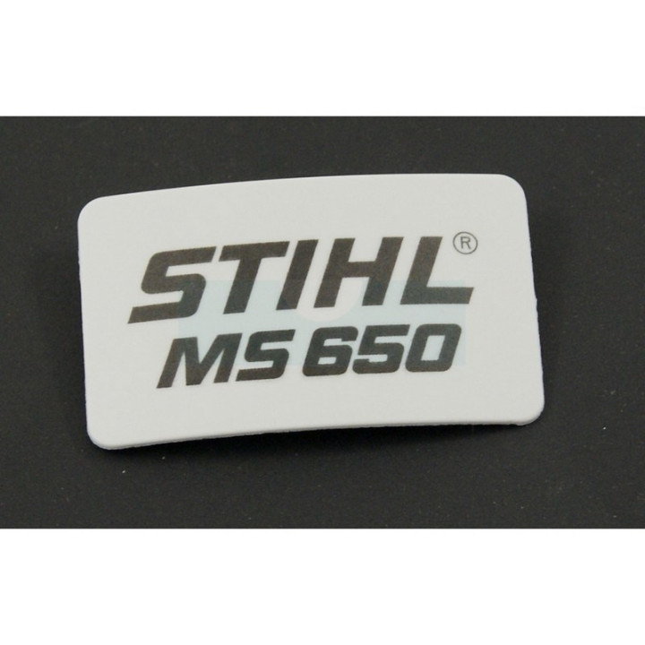 Plaque matricule pour tronçonneuse Stihl (11229671508)