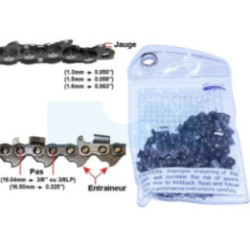 Chaîne de tronçonneuse semi-carrée (3/8LP / 1.1mm / 50)