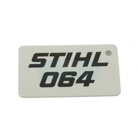 Plaque matricule pour tronçonneuse Stihl (11229671503)