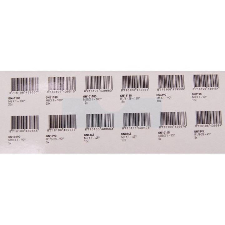 Assortiment / coffret de 140 graisseurs