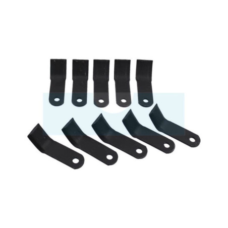 Kit de 10 couteaux de broyeur à fléau pour Oleo Mac (YF1515001)