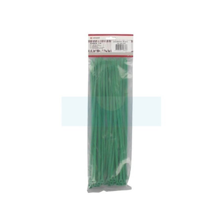 100 serre-câbles vert 4,8X300 (Rilsan)