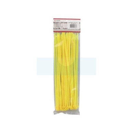 50 serre-câbles jaune 4,8X300 (Rilsan)