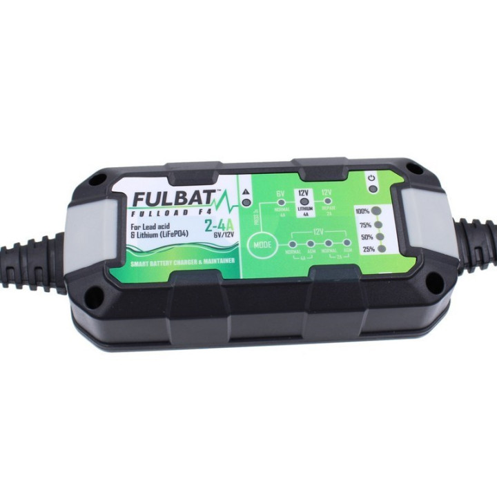 Chargeur de batterie 12V Fulbat FULLOAD F4