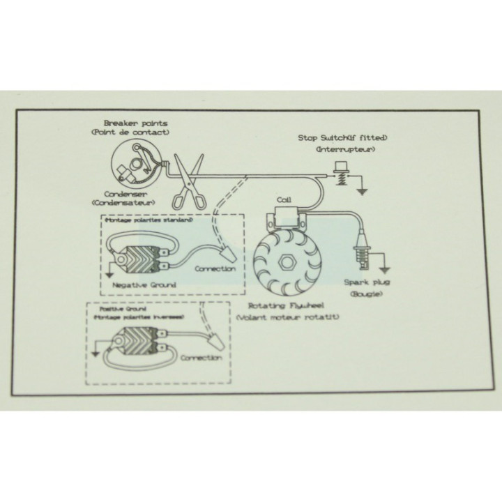 Module d'allumage Nova universel 2 fiches en aluminium