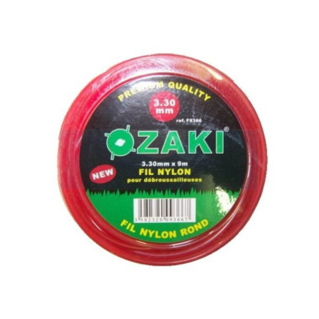 Fil nylon rond OZAKI pour débroussailleuse 2.7mm / 15m