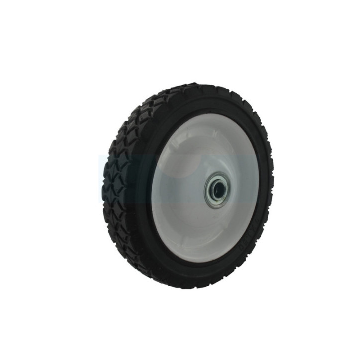 Roue de tondeuse acier sur roulement universelle Ø 180mm (moyeu déporté)