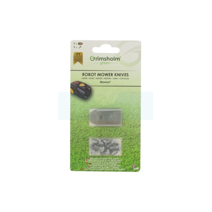Lame pour tondeuse robot Mowax (kit de 9 lames) (ARM3BLA)