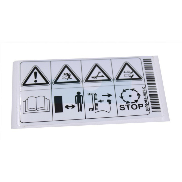 Autocollant pour tondeuse Viking (0000-967-3679)