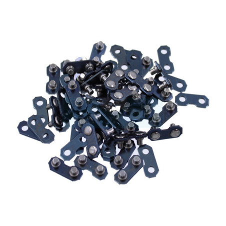 Kit de 30 rivets mâle et femelle 3/8 1,3mm pour chaîne Ozaki (ZK50ALK)