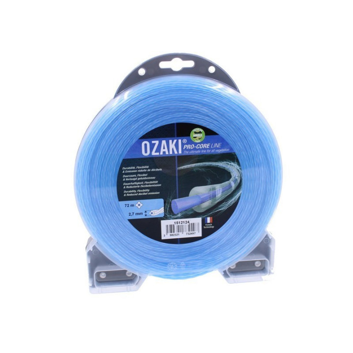 Fil nylon PRO-CORE LINE hélicoïdal Ozaki 2,7mm / 72m
