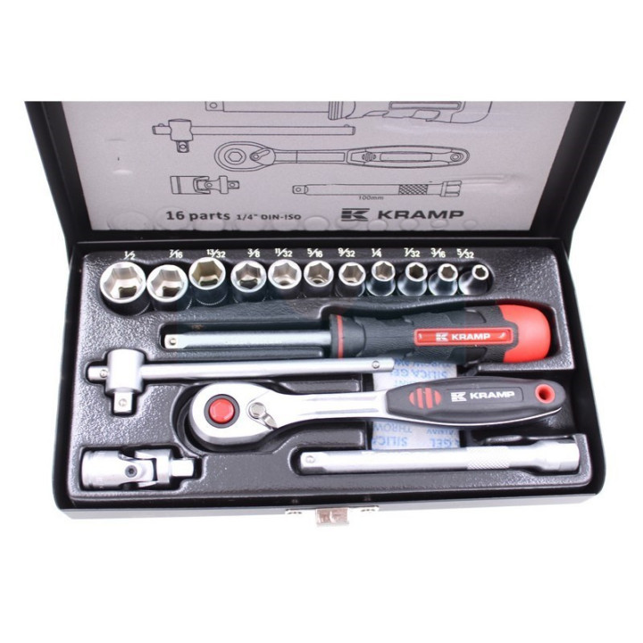 Coffret 11 douilles en pouces (US) avec cliquet
