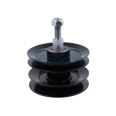 Poulie double + axe + roulement pour tracteur tondeuse MTD