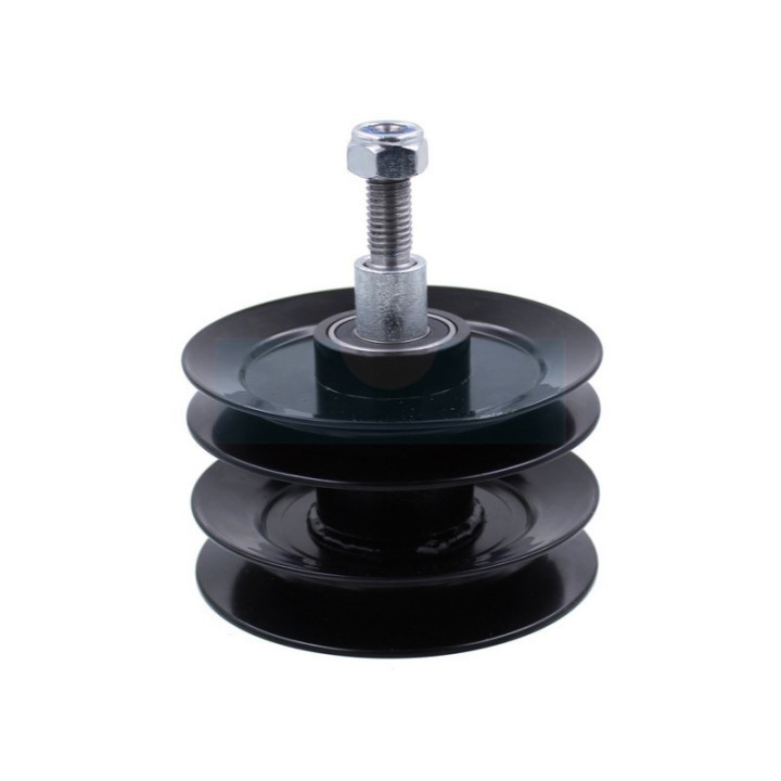 Poulie double + axe + roulement pour tracteur tondeuse MTD