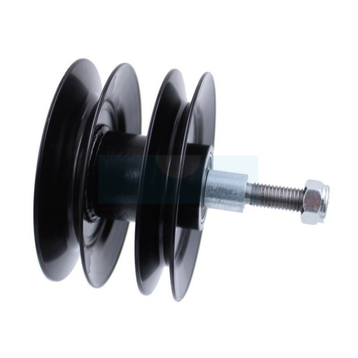 Poulie double + axe + roulement pour tracteur tondeuse MTD