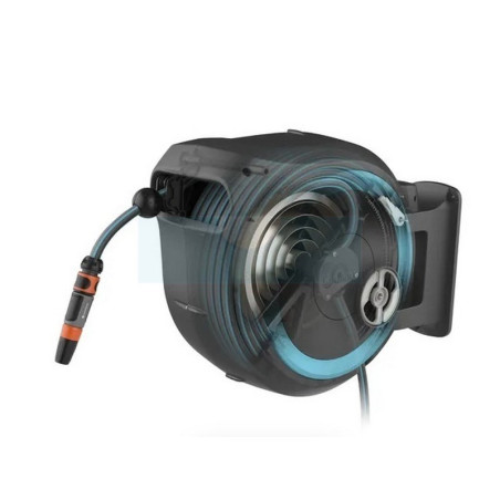 Enrouleur automatique de tuyau mural Gardena RollUp M/L avec lance