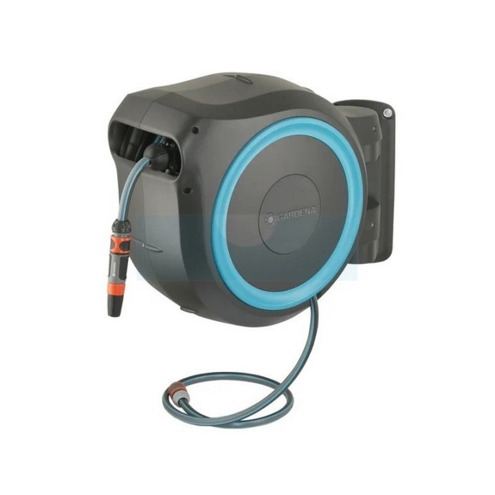 Enrouleur automatique de tuyau mural Gardena RollUp M/L avec lance