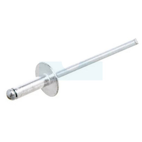 Rivet pop avec tête large en alu/acier Ø 4,8mm