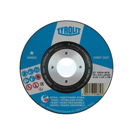 Disque à meuler 125x6mm