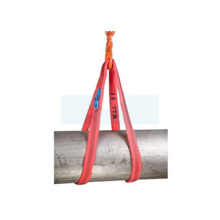Elingue ronde rouge 5 tonnes 4m