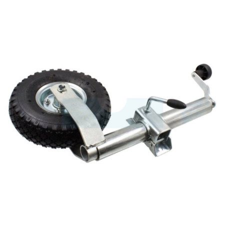 Roue jockey 260mm avec bride pour remorque