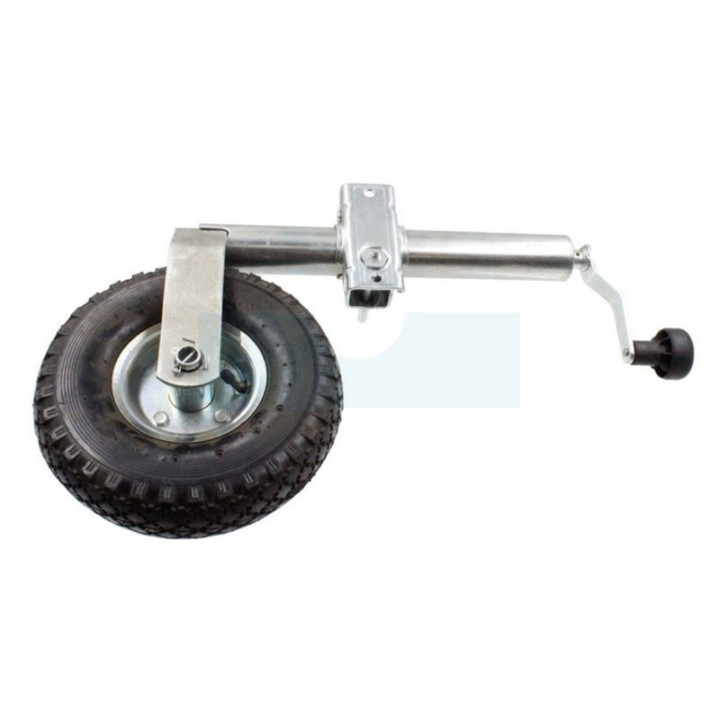 Roue jockey 260mm avec bride pour remorque