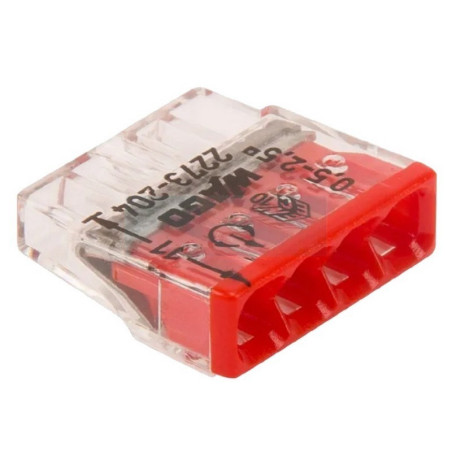 Connecteur Wago 4 fils 0,5 à 2,5mm²
