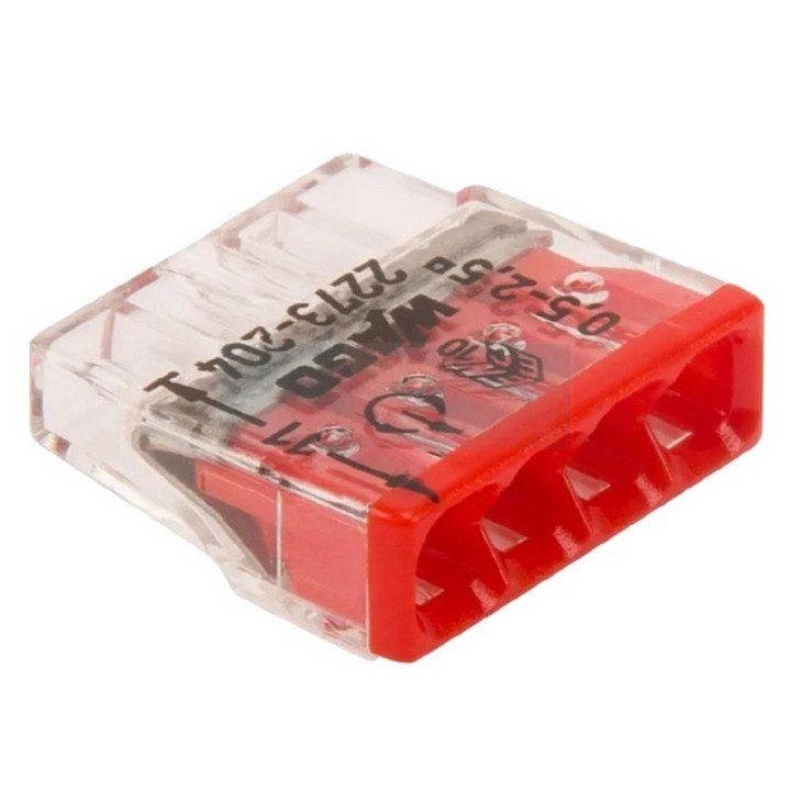 Connecteur Wago 4 fils 0,5 à 2,5mm²