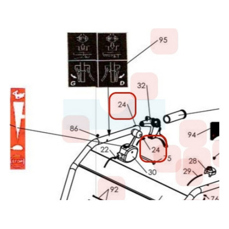 Câble d'embrayage pour motobineuse Pubert (308100002)