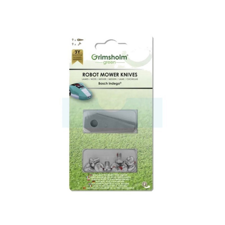 Kit 9 lames pour tondeuse robot Bosch (F016800321)