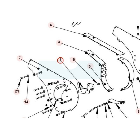Contre couteau pour broyeur Sarp (KL03020002)