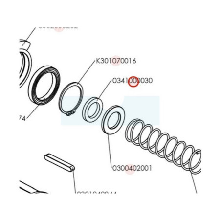 Joint feutre de transmission pour motobineuse Roques & Lecoeur (0341000030)