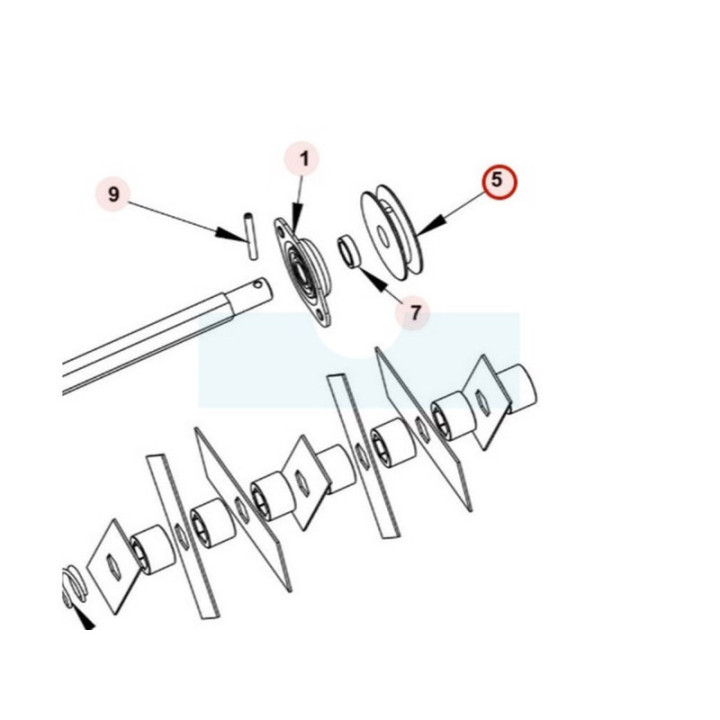 Poulie pour scarificateur Sarp (0002020231)
