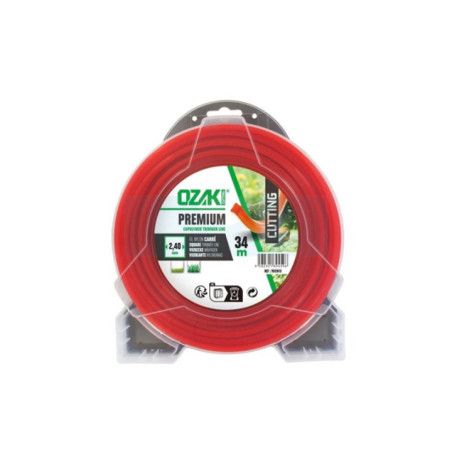 Fil nylon carré Prenium 2,4mm / 34m