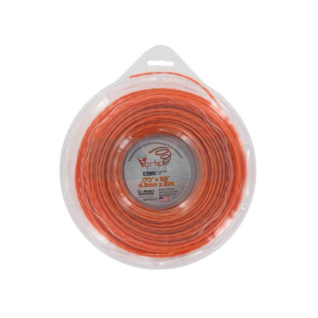 Fil nylon copolymère vortex Alu orange 4,3mm / 21m