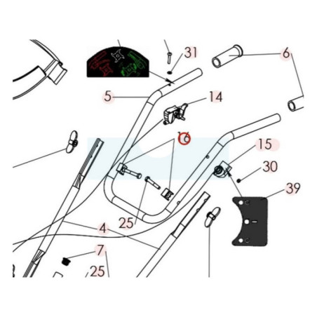 Support de câble pour microbineuse Sarp (0301000003 )