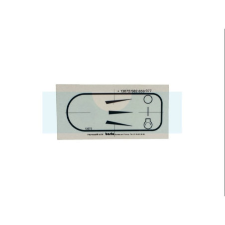 Autocollant de mise en route moteur pour Etesia (13072)