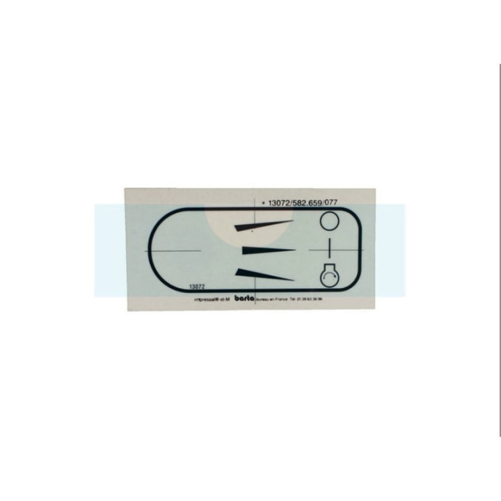 Autocollant de mise en route moteur pour Etesia (13072)
