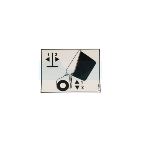 Etiquette de levier pour tracteur tondeuse Etesia (13020)