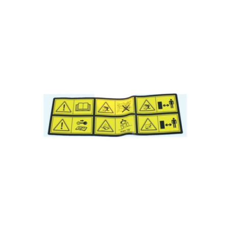 Étiquette de sécurité 6 pictogrammes pour Castelgarden / GGP (1143623651)