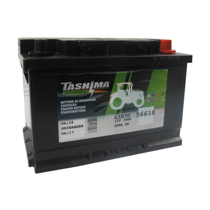 Batterie de démarrage Tashima 12V - 70Ah (56618)