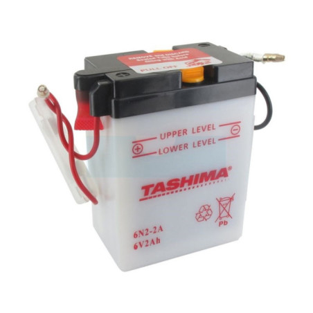 Batterie plomb Tashima 6V, 2Ah (6N22A)