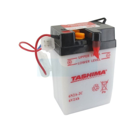 Batterie plomb Tashima 6V, 2Ah (6N2A2C)