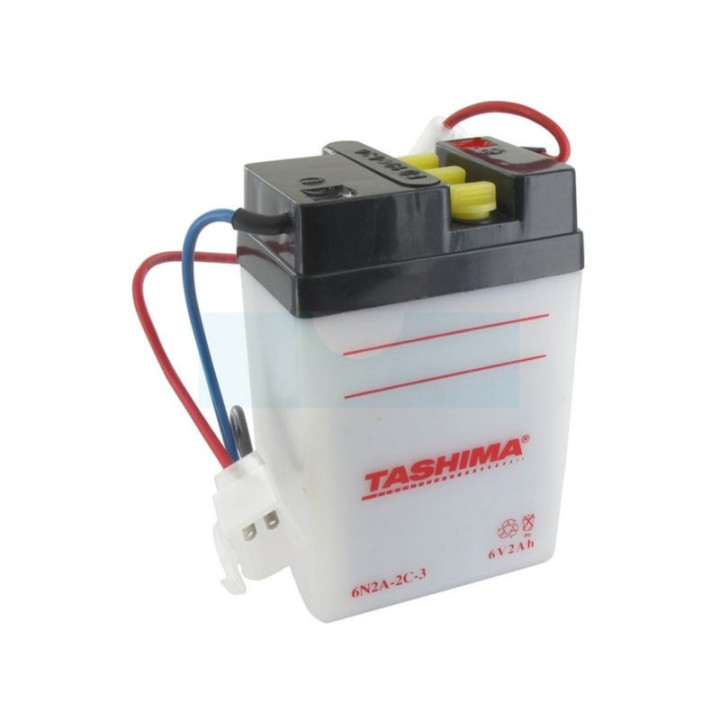 Batterie plomb Tashima 6V, 2Ah (6N2A2C3)